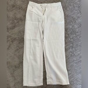 White white legged jeans